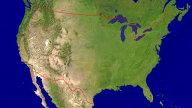 USA Satellit + Grenzen 1920x1080